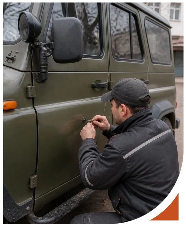 Профессиональное вскрытие автомобиля УАЗ без повреждений в Липецке